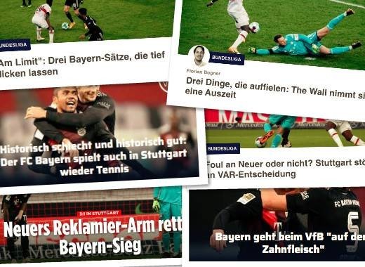  拜仁客场三球完胜，继续领跑德甲积分榜